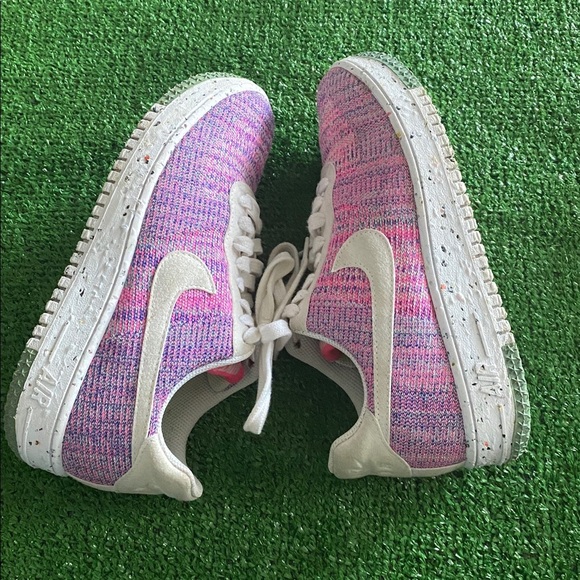 Nike Air Force 1 Crater Flyknit Pink Purple Women's Sneakers Shoes Size 9 V-5 - Picture 6 of 6